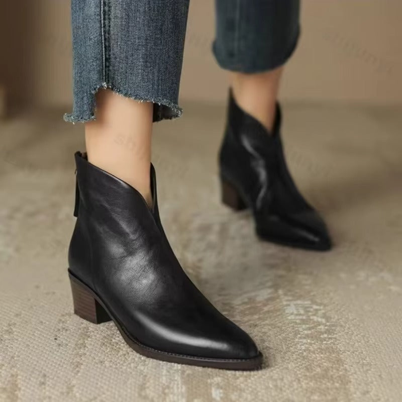 Botines de piel Wanda